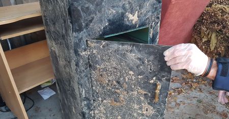 Ukradł sejf i zakopał go w lesie