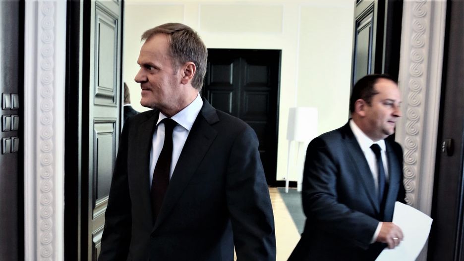 Donald Tusk (z lewej) i Tomasz Arabski