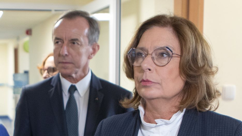 Prof. Tomasz Grodzki i Małgorzata Kidawa-Błońska