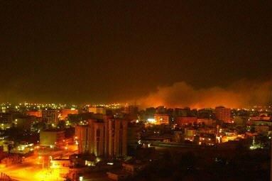 Bagdad nadal bombardowany