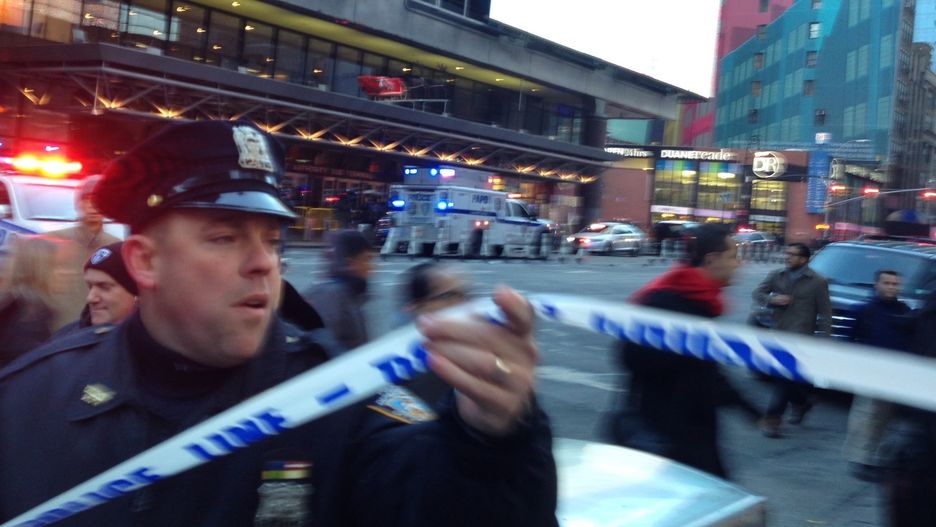 Dworzec znajduje się przy Times Square