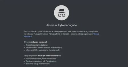 Jak włączyć tryb incognito?