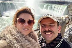 Romantyczne chwile nad wodospadem. Sławomir i Kajra chwalą się podróżą po Stanach