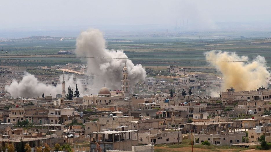 Zniszczone miasto Qunaitra na granicy Syrii i Izraela, niedaleko wzgórz Golan.