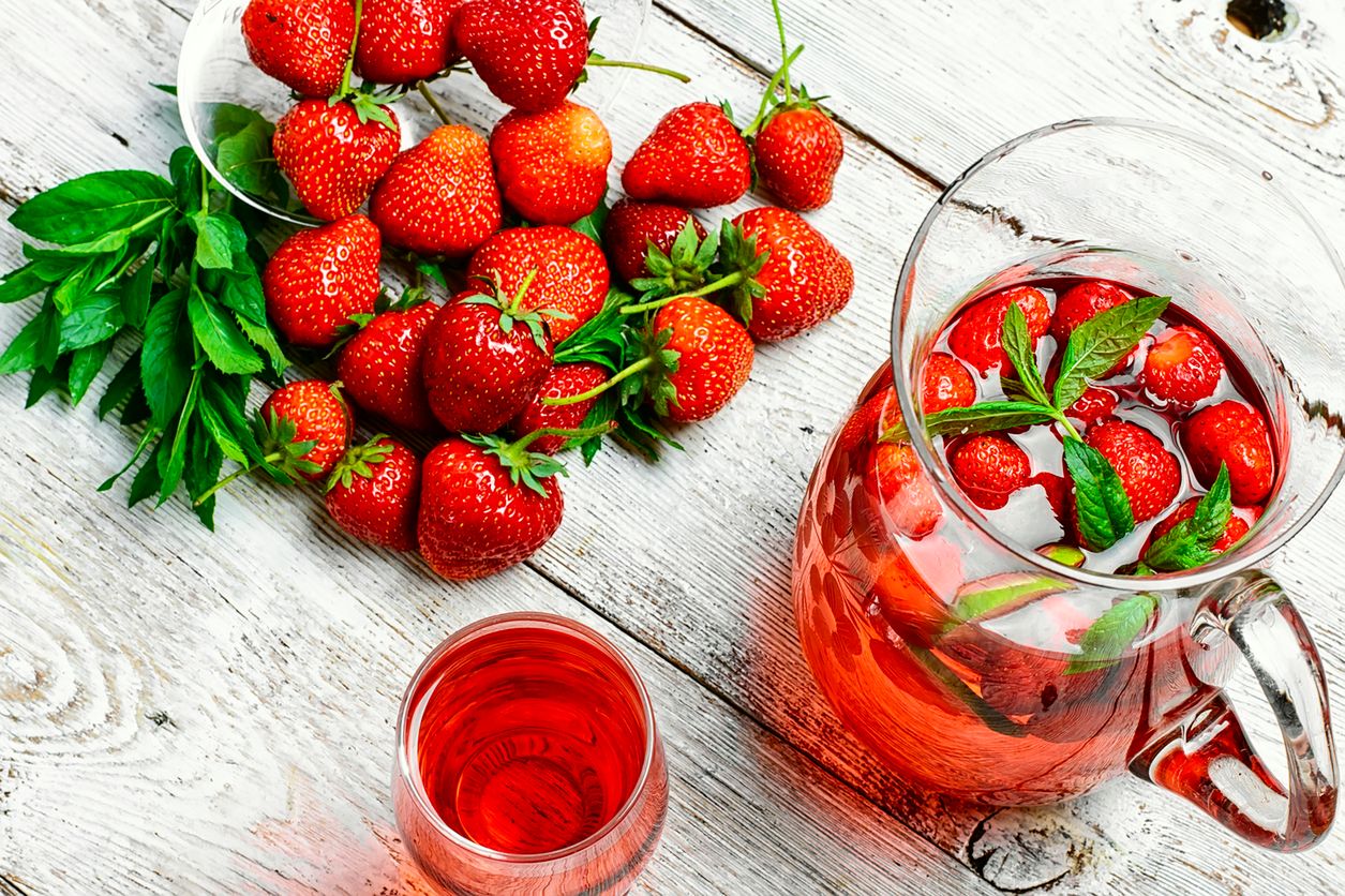 Kompot truskawkowy