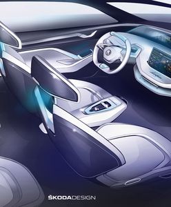 Skoda pokazała projekt wnętrza koncepcyjnego SUV-a Vision E