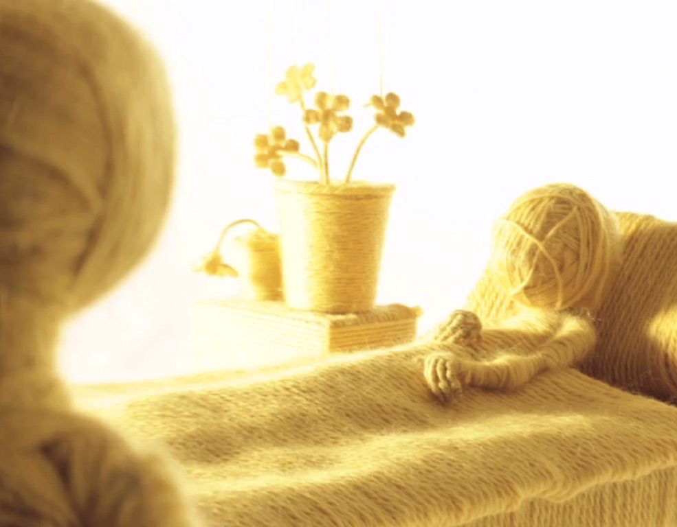 "Moving On" Stop-motion Music Video Made From Yarn