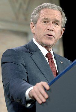 Bush broni swej polityki w sprawie Iraku