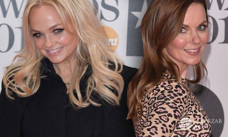 Dwie Spicetki na gali BRIT Awards 2016. Emma w gustownej czerni, a Geri w sukience w drapieżny wzór