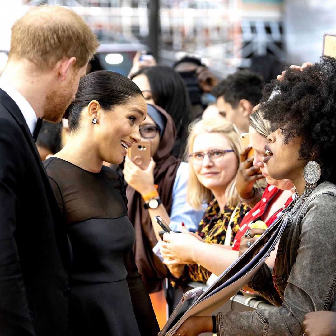 Meghan Markle i książę Harry na premierze filmu Król Lew