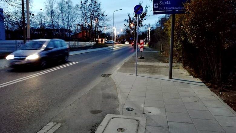 Po remoncie przy Czajkowskiego mieszkańcy są rozczarowani stanem chodnika, który stwarza zagrożenie.