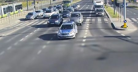 Na sygnale przez Olsztyn. Policja ratowała szczeniaka