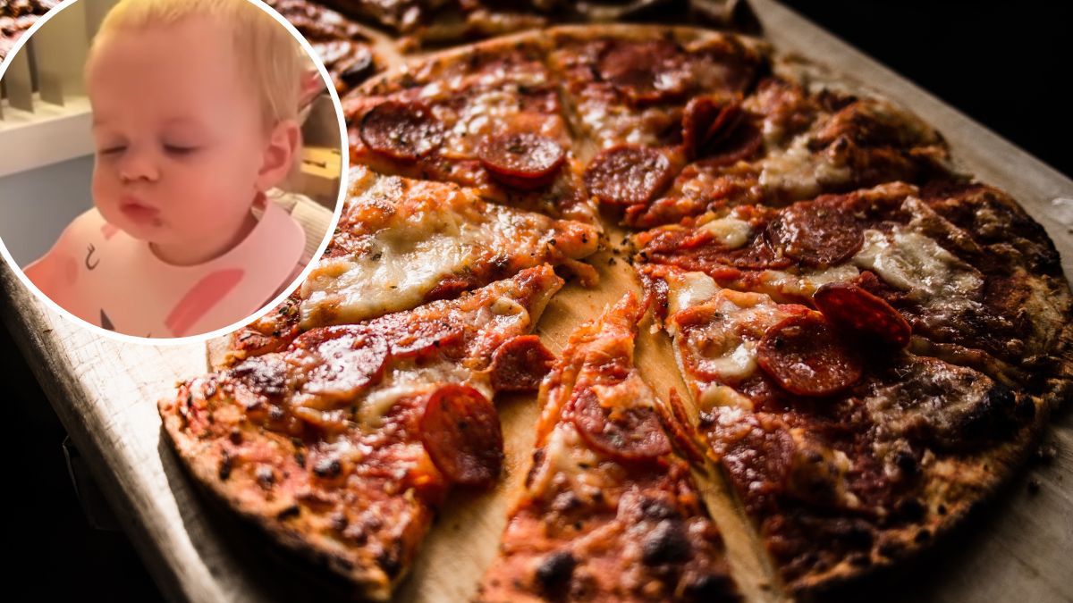Maluch pierwszy raz spróbował pizzy. Fot. Pixabay,Instagram