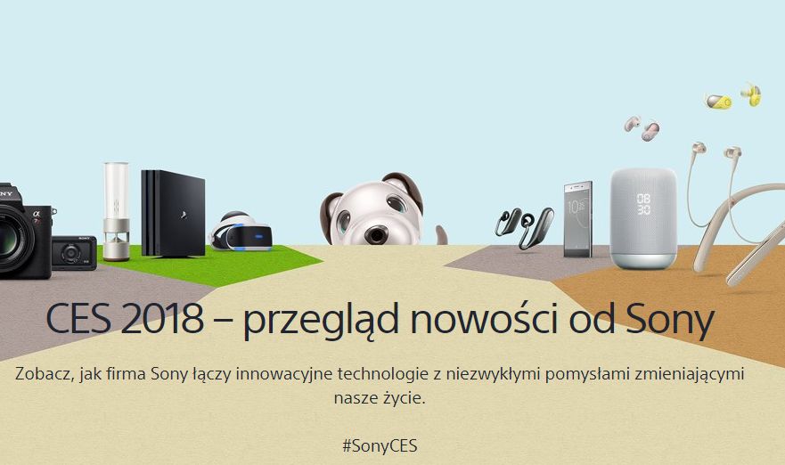 Nowości Sony na CES 2018