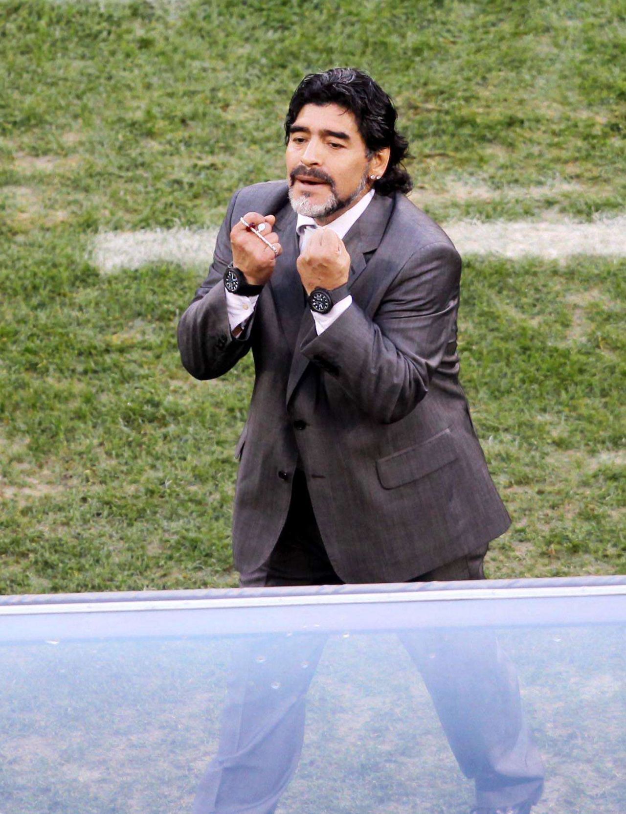 Diego Maradona zasłabł na meczu
