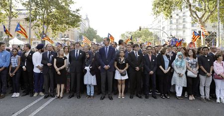W Barcelonie przeszła manifestacja przeciwko terroryzmowi. "Nie boimy się"