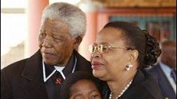 Nelson Mandela z żoną Graca Machel