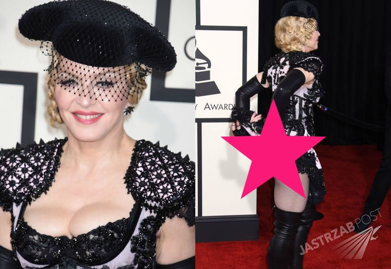 Madonna na gali Grammy Awards 2015 pokazała o wiele za dużo! I wcale nie chodzi o głęboki dekolt [zdjęcia]