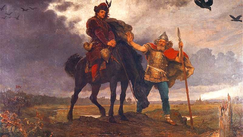 Powrót księcia Kazimierza do Polski na obrazie Wojciecha Gersona