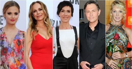 Olga Bołądź, Katarzyna Sawczuk, Monika Krzywkowska na premierze serialu "Skazane"