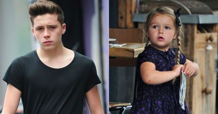 Brooklyn Beckham niesie wtuloną w niego młodszą siostrę Harper!