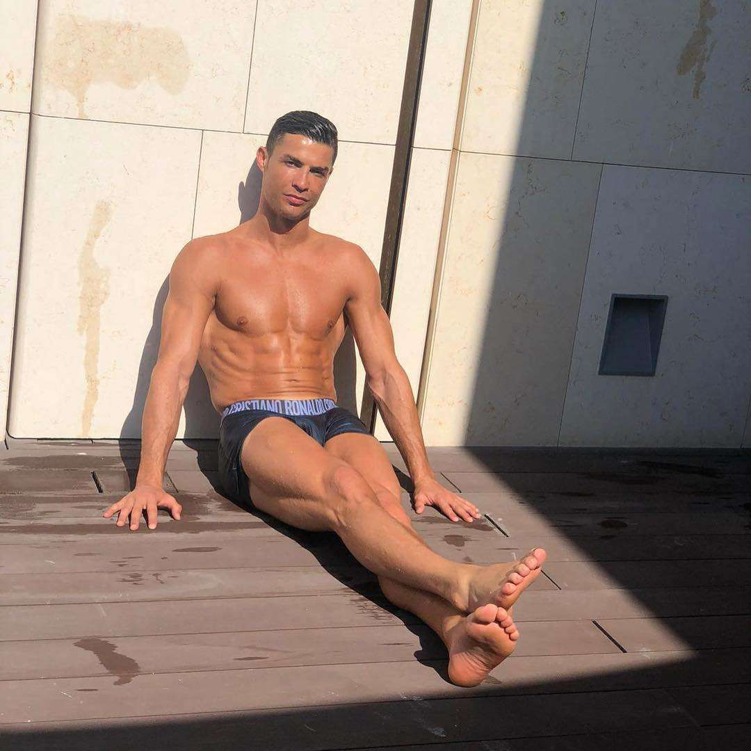 Cristiano Ronaldo sesja w slipach