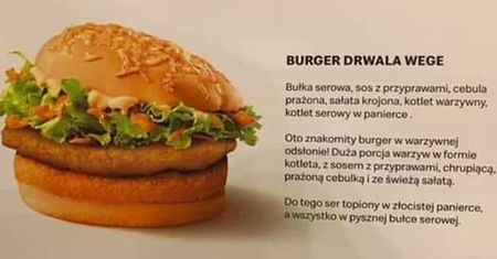 Pierwszy wegeburger w McDonald's już w listopadzie? Na to wygląda