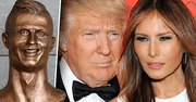 Stanęły pierwsze pomniki Melanii i Donalda Trumpów! Mogą rywalizować z… rzeźbą Cristiano Ronaldo