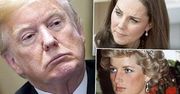 Donald Trump obrzydliwie obraził księżną Kate i księżną Dianę, a jutro spotka się z królową. Pozwolił sobie na paskudny komentarz