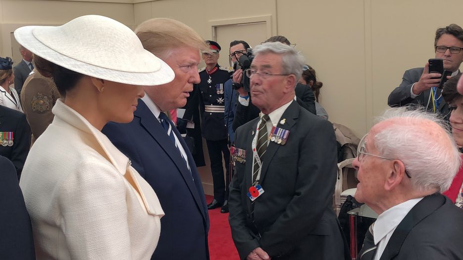 Melania Trump i jej mąż Donald Trump spotkali się z weteranami wojennymi