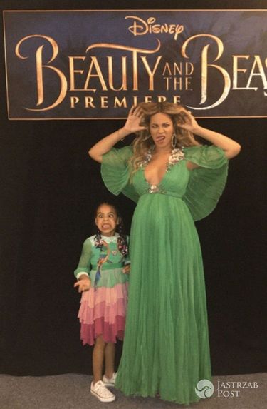 Ciężarna Beyonce z córką Blue Ivy