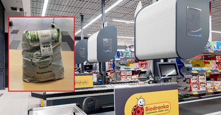 Jego zakupy z Biedronki zmieściły się do małej siatki. Gdy spojrzał na paragon, zamarł