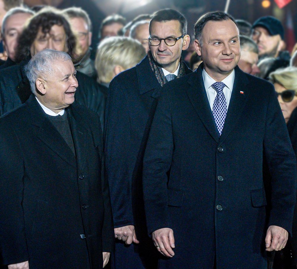 Sondaż: Andrzej Duda, Mateusz Morawiecki i Jarosław Kaczyński na czele rankingu zaufania