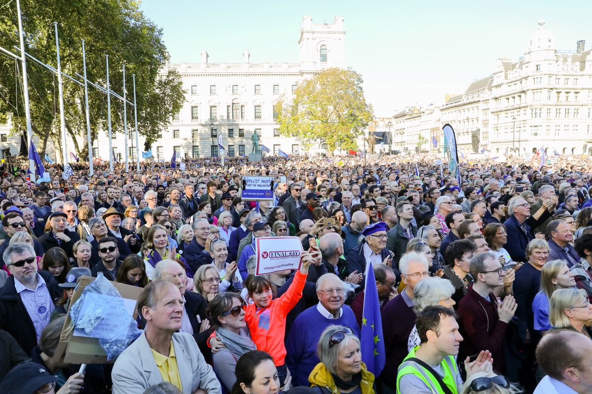 Wielka Brytania: 670 tys. ludzi przemaszerowało przez Londyn. Chcą ponownego referendum ws. Brexitu