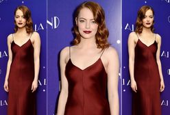 LOOK OF THE DAY: Emma Stone w burgundowej sukience The Row