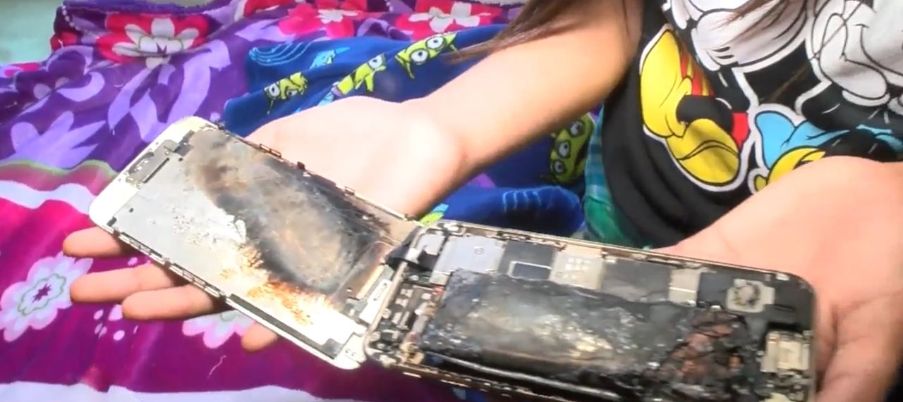 iPhone zapalił się w dłoniach 11-letniej dziewczynki