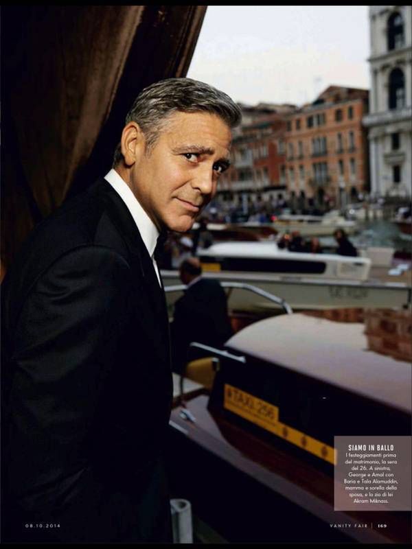 Amal Alamuddin i George Clooney
Fot. screen z Vanity Fair