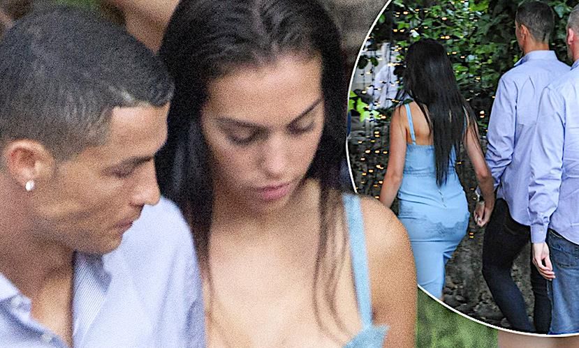 Wszyscy patrzyli tylko na nią! Georgina Rodriguez przyćmiła Cristiano Ronaldo na randce. Sukienka ciasno opinała jej widowiskowe ciało