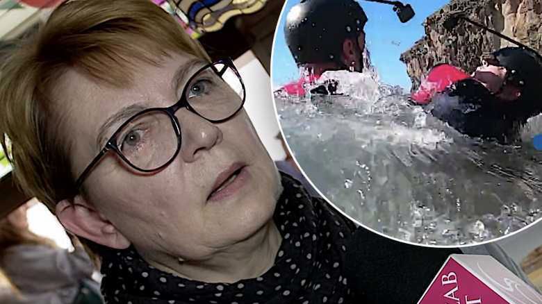 Krystyna Czubówna tonie