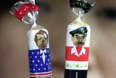 Bush i Husajn na osłodę