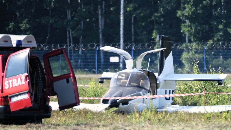 Ukraińska awionetka rozbiła się na lotnisku Rzeszów - Jasionka