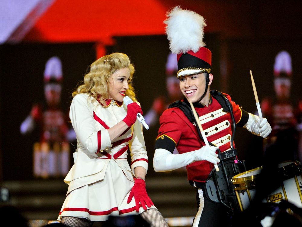 Madonna w czasie koncertu 