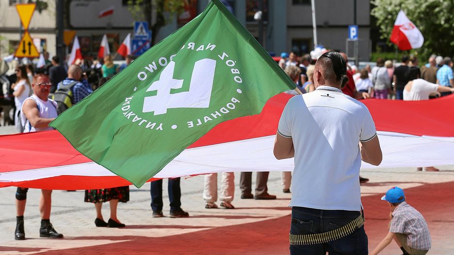 Członkowie ONR na obchodach Święta Konstytucji 3 Maja w Zakopanem