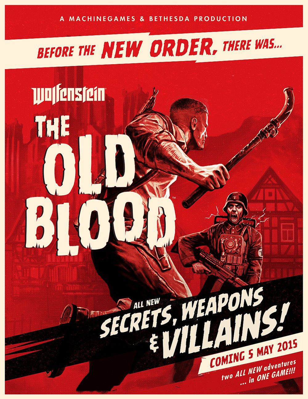 Wolfenstein utrzymuje swój staroszkolny styl. Twórcy zamiast bawić się w DLC, zapowiadają samodzielny dodatek - Wolfenstein: The Old Blood