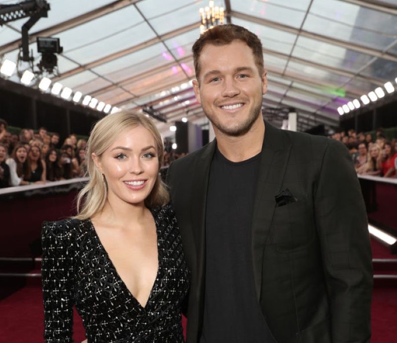 Cassie Randolph i Colton Underwood na gali E! w listopadzie 2019 r.