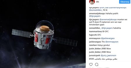 Kosmiczna misja KFC. Wystrzelą swoją najnowszą kanapkę na orbitę