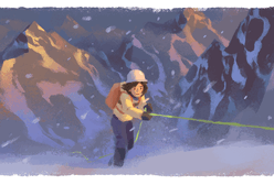 Wanda Rutkiewicz 41 lat temu zdobyła szczyt Mount Everest. Google Doodle upamiętnia osiągnięcie alpinistki