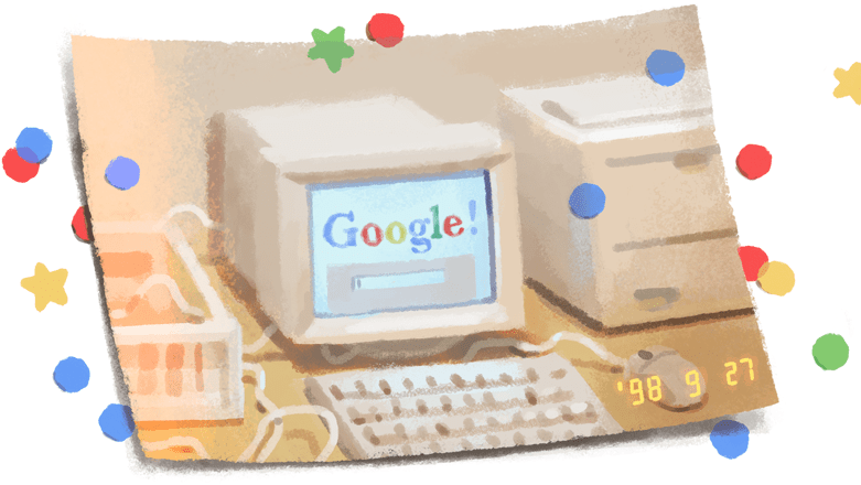 Google Doolde – 21 urodziny Google. 27 września 1998 po raz pierwszy uruchomiono amerykańską wyszukiwarkę internetową