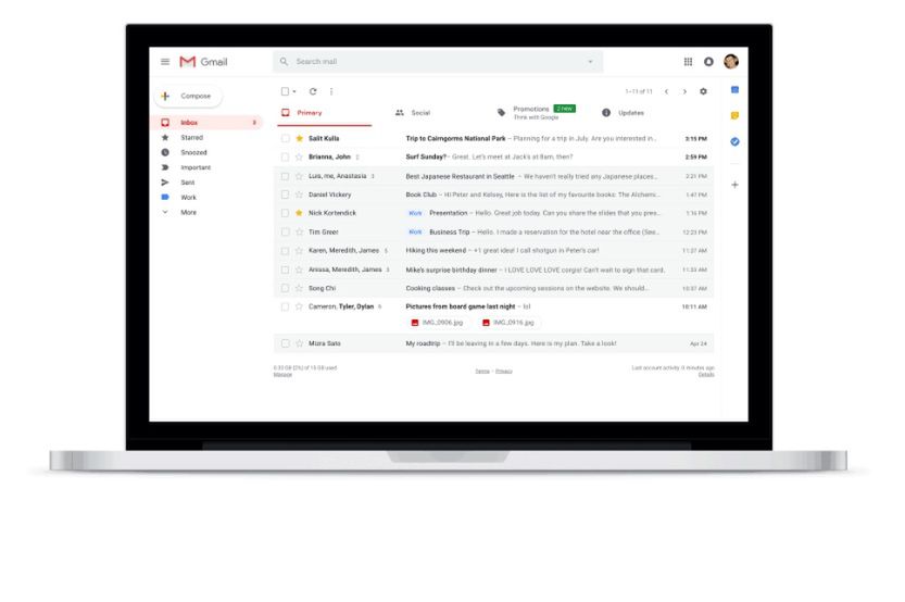 Gmail się zmienia