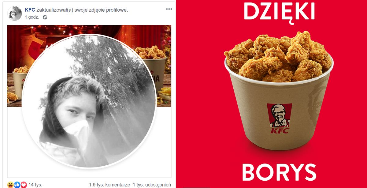 KFC tłumaczy dziwne posunięcie na Facebooku. "To nie atak hakerów"